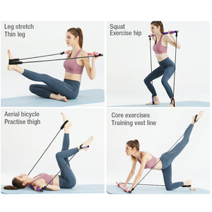 Fitness Pilates Bar Kit with Resistance Band