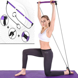 Fitness Pilates Bar Kit with Resistance Band