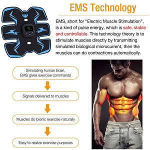 EMS Muscle Stimulator with LED Display USB Rechargeable